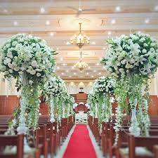 Iglesia Ni Cristo Church San Fernando La Union Flowers Arranged By Gideon He Wedding Flower Arrangements Church Church Wedding Decorations Custom Wedding Decor