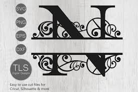 Download Letter N Split Monogram Svg Split Monogram Svg Letter N Cricut By Tlsdigitaldesigns Thehungryjpeg Com