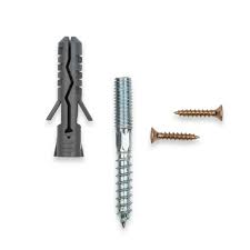 A hanger bolt looks more like a peg that includes two different types of threading. Handrail Bracket Brass Round With Hanger Bolt 8 50