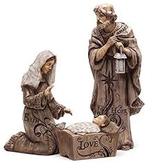Mary Joseph And Baby Jesus Large Nativity Trio Outdoor Statue Traditional Outdoor Holiday Decorations By J Thomas Products Houzz