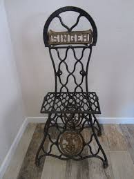 Cast Iron Chair Built Of Antique Singer Sewing By Thevintagemaid 110 00 Old Sewing Machines Sewing Machine Vintage Sewing Machines