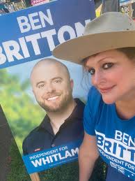 🇦🇺 Handing out HTV cards for my candidate in Whitlam, NSW Vote 1 Ben  Britton (independent)!!