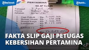 Maybe you would like to learn more about one of these? Viral Foto Slip Gaji Petugas Kebersihan Pertamina Tertulis Rp13 Juta Begini Faktanya Sebenarnya Tribun Video