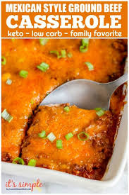 Keto Ground Beef Casserole A Low Carb Dinner Recipe For The Family Recipe Ground Beef Casserole Low Carb Dinner Recipes Beef Casserole