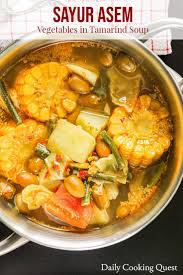 Sayur Asem Vegetables In Tamarind Soup Recipe Hot And Sour Soup Indonesian Food Recipes