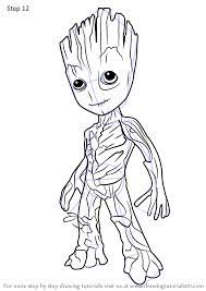 Subscribe, like and share this video and check out more of our step by step drawing tutorials listed in our playlists below. Learn How To Draw Groot From Guardians Of The Galaxy Guardians Of The Galaxy Step By Step Drawing Tut Galaxy Drawings Baby Groot Drawing Marvel Concept Art