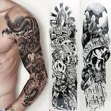 5 Sheets Temporary Tattoo Waterproof Large Arm Body Art Tattoos Sticker Sleeve 798295025616 Ebay In 2021 Body Art Tattoos Fake Tattoos Foot Tattoos