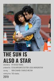 The Sun Is Also A Star Polaroid Poster Film Posters Minimalist Movie Poster Wall Alternative Movie Posters