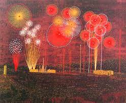kiyoshi yamashita japan art japanese painting firework painting
