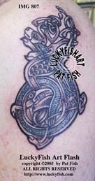 Illustration of set of calligraphy alphabet design. Celtic Letter Tattoos Luckyfish Art
