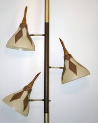 Vintage Tension Pole Floor To Ceiling Lamp Mid Century Modern Fiberglass Shades Ebay Ceiling Lamp Mid Century Modern Lamp