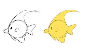 Follow along to learn how to draw this cute fish step by step. How To Draw A Fish Easily Adobe
