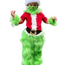 Disfraz de Grinch de Papá Noel para , 7 piezas para Navidad con sombrero,  botas de pelo verde, máscara de monstruo, guantes divertidos para cosplay  XBTCLXEBCO GL017-CP10374A3 | Walmart en línea