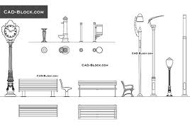 Free cad blocks outdoor furniture 02 first in architecture. Outdoor Design Furniture Lighting And Other Premium And Free Dwg Autocad Blocks