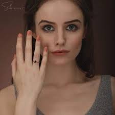 Eleanor Silver Black Enamel Triangle Ring at ₹ 899