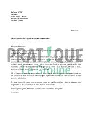 Lettre De Motivation Pour Un Emploi D Electricien Pratique Fr
