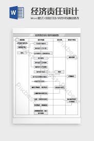 Economic Responsibility Audit Flow Chart Word Template