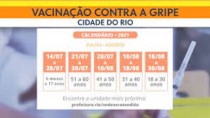 Além disso, pessoas que não se enquadram em nenhuma destas características deverão tomar a vacina na rede. Confira O Calendario Da Vacinacao Contra A Gripe Para Toda A Populacao No Rio Rio De Janeiro G1