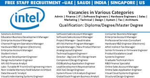 Jobs At Intel Uae Saudi India Usa Techionix