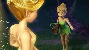 The scale line represents 0.1mm. Tinker Bell Disney Fairies