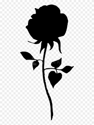 Rose png clipart black and white. Free Png Rose Silhouette Png Images Transparent Rose Silhouette Png Png Download 480x1031 2387328 Pngfind