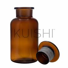 They are gorgeous, they are relatively inexpensive and they can be redecorated so easily. Amber Apothecary Glass Jars Apothecary Jars Kuishi