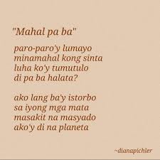 Tanaga Mahal Pa Ba Tagalog Love Quotes Tagalog Quotes Inspirational Words Of Wisdom