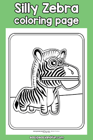 This is a creative way to teach the alphabets, using videos and coloring pages and make learning a fun experience. Silly Zebra Coloring Page Zebra Coloring Pages Coloring Pages Animal Coloring Pages
