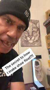 How to make your shoe float! Levitating￼ Sneaker revealed! Thank you for  the gift @overtflow ￼ #floating #floatchallenge #shoeschallenge #customshoes