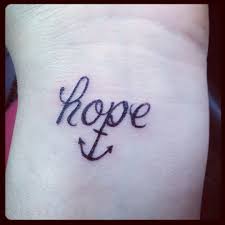 The faith hope love tattoo can be the words alone in a unique script, or it can be surrounded by other images to make the meaning(s) clearer to those who look at the tattoo. Hope Anchor Tattoo Classy Tattoos Hope Tattoo Beauty Tattoos