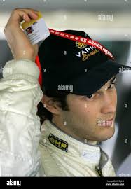 Bruno Senna, the 22-year-old nephew of late Brazilian racing great Ayrton  Senna , waits for the start of the 52nd Formula Three Macau Grand Prix race  Sunday, Nov. 20, 2005. The famous
