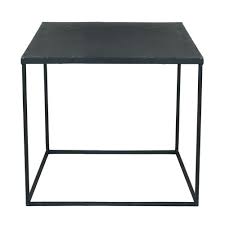 Couchtisch für das wohnzimmer aus eichenfurnier mit schwarzen metallnadelbeinen. Couchtisch Im Industrial Stil Aus Metall Schwarz Edison Maisons Du Monde