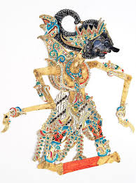Vintage Wayang Kulit Shadow Puppet Bali Indonesia Kulit Indonesia
