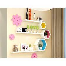 The Wall Shelves Are Made Of Wood Material Surface Has Painting Finish That Keeps Wall Shelves Moder Kids Room Wall Decor Wall Shelf Decor Wooden Wall Shelves