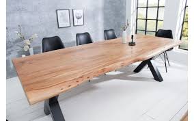 Mas & cottage les meubles de charme :table de séjour ou de salle à manger en bois de chêne massif de style contemporaine comportant 5 rallonges. Table Salle A Manger En Bois Massif Livraison Gratuite