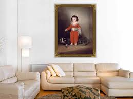 It depicts a boy three or four years of age, standing in red clothes, with birds and cats. Don Manuel Osorio Manrique De Zuniga 1787 Von Francisco De Goya 1746 1828 Spain Kunstreproduktionen Francisco De Goya Wahooart Com