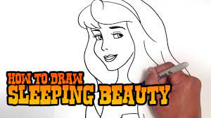 How To Draw Sleeping Beauty Step By Step Video Youtube