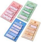 Cute Index Sticker, Girl Cartoon Book Tags Sticky, Teaching Message  Sticker, writable Document tab