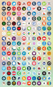 The Basic Round Icons Set With Original Gradient Color Style Includes 170 Most Popular Social Media Ico Social Media Icons Free Media Icon Social Media Icons