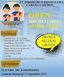 Maybe you would like to learn more about one of these? Lowongan Kerja Indomaret Tasikmalaya Jabar 2021