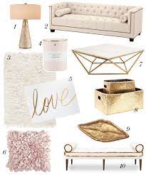 Design Powder Pink Palette Madebygirl Room Inspiration Gold Living Room Interior
