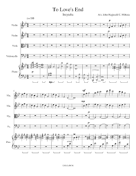 To Love S End Inuyasha Ost Sheet Music For Piano Violin Cello Viola Piano Quintet Musescore Com Can you feel the love tonight duet (violin only). sheet music for piano violin cello