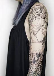 32 Sleeve Tattoos Ideas For Women Best Sleeve Tattoos Sleeve Tattoos Mountain Sleeve Tattoo