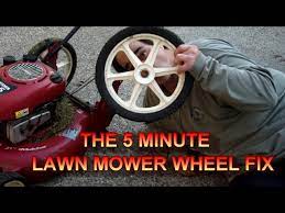 Powerful 190cc engines on craftsman 650 series lawn mowers spin sharp 22 inch cutting blades to mow your lawn cleanly and quickly. How To Fix A Craftsman Rear Wheel Lawn Mower Tire In 5 Minutes Or Less Youtube