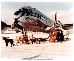 Pan Am S Dc 4 And Santa In Fairbanks Alaska December 1946 Dc 4 Pan Am Alaska Panam Aviation History Panam Org Pan American American Flights Aviation