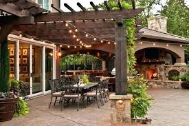 This covered outdoor patio emanates from two sets of full glass sliding doors to the main house. Inexpensive Outdoor Covered Patio Ideas