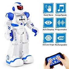 Flyglobal Smart Rc Robot Toy For Kids Gesture Sensing Singing Walking Dancing Robot For Boys Girls Toys For Boys Remote Control Robots Kids Electronics