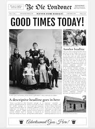 Google Docs Old Newspaper Template Newspaper Template Newspaper Front Pages Old Newspaper