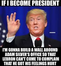 Nba Memes Trump S A Bron Hater Credit Lebron James Haters United Facebook
