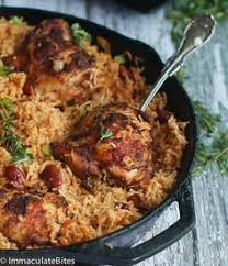 One Pot Caribbean Jerk Chicken Rice Immaculate Bites Jamaican Recipes Recipes Caribbean Recipes